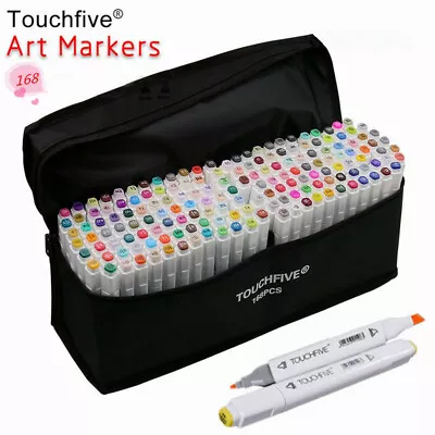 80 Markers Hand Painted Manga Drawing Markers Pen Alcohol Based Sketch Oily Twin • $76.30