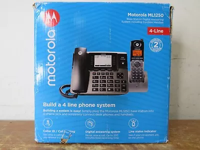 Motorola DECT 6.0 4-Line Business Phone System (ML1250) Digital Receptionist • $109.99