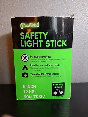 29 Ultra Bright Emergency Glow Sticks - Individually Wrapped Long Lasting  • $20