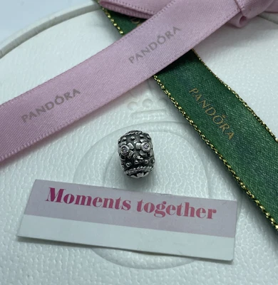 $29 • Buy PANDORA STERLING SILVER EASTER EGG PINK CRYSTAL CHARM Genuine Ale  #790390
