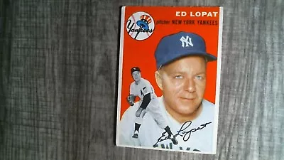 1954 Topps Baseball Card # 5 Ed Lopat EXNM • $1