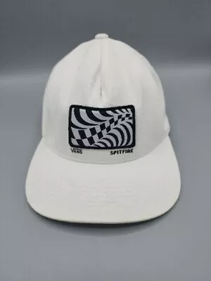 VANS Off The Wall White Spitfire Hat Snapback One Size Fits All • $10.48