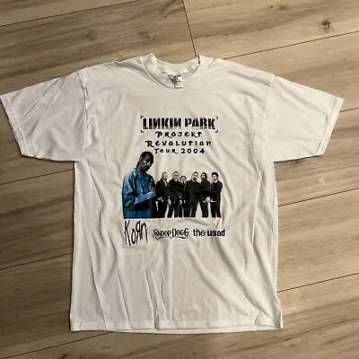 $49.99 • Buy Vintage Snoop Dogg Linkin Park 2004 Projekt Revolution Korn Rap T Shirt 