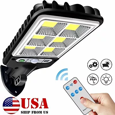 9900000LM LED Solar Motion Sensor Light Bright Garden Outdoor Street Wall Lamp • $7.55