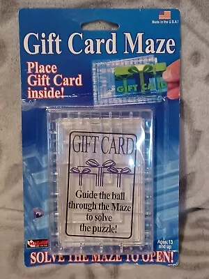 Magnif Clear Plastic Gift Card Holder Money Maze Puzzle Brain Teaser NEW • $8.95