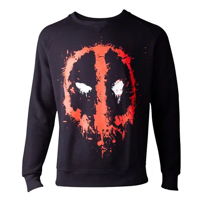 £13.99 • Buy Marvel Comics Deadpool Dripping Mask Sweater Mens