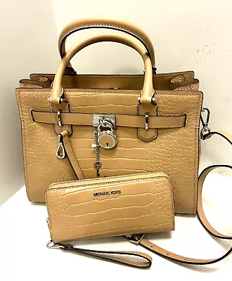 Michael Kors Satchel Messenger Bag Purse Crossbody Shoulder Handbag +id Wallet • $162