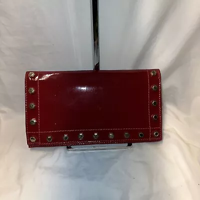 $35 • Buy Z Spoke By Zac Posen Red Patent Leather GET HAPPY Clutch