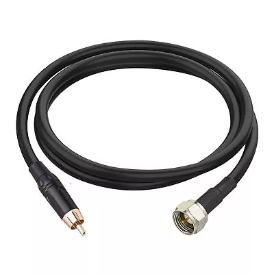EdYutou F To RCA Adapter F-Type Male To RCA Male Connector Cable RG58 Extensi... • $17.24