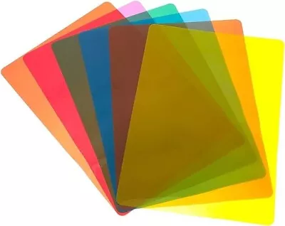 Dyslexia Overlays Professional Pack Of 6 A4 Coloured Dyslexia Aids Flexible Uk#1 • £7.79