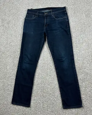 J Brand Jeans Mens 31 Blue Tyler Slim Fit Mid Rise Dark Wash Indigo *33x29.5 • $27.95