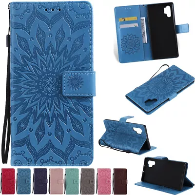 For Samsung S24 S23 S21 S20 Note10 Magnetic Flip Leather Wallet Card  Case Cover • $15.89