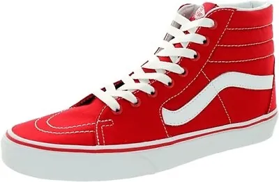 Van's Men Red Off-The-Wall Canvas Sk8-Hi  Sneaker Shoe Size 11 721356 • $29.99