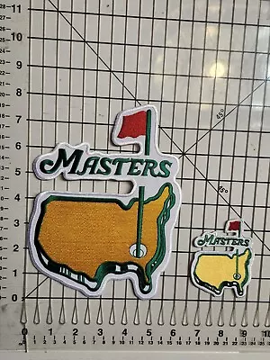 Masters Golf Embroidered Patches / 1 Large 7.9x6.1 Inch & 1 Small 2.3x2.6 Inch • $25