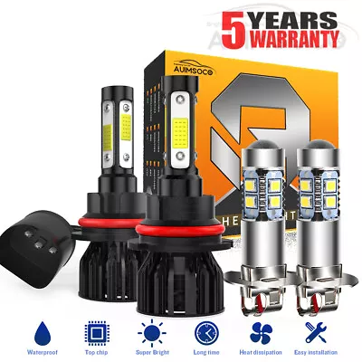 9007 H3 For Ford F-150 1995 1996 LED Headlight Hi-Lo Beam Fog Light Bulbs White • $38.99