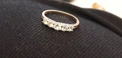 9ct Yellow Gold Cz Eternity Ring • £40