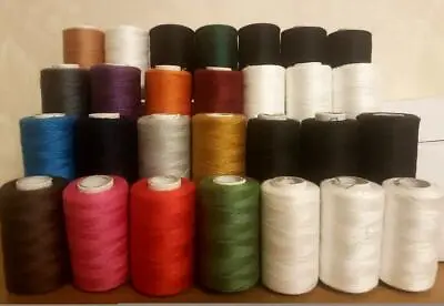 40 Polyester Machine Art Thread Most Basic Colors For Janome Brother Assorted • £18.98
