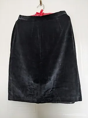 Black Velvet Skirt Small Vintage • £5