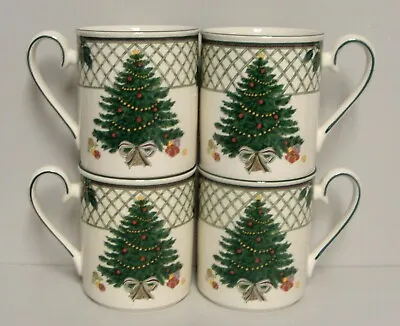 Mikasa CHRISTMAS STORY Coffee Mugs SOLD IN SETS OF FOUR   More Items Here • $65.95