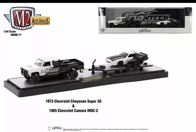 M2 Machines Auto Hauler 71 1973 Chevrolet Cheyenne Super 85 Chevy Camaro • $34