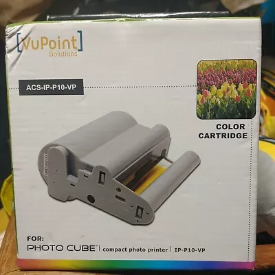 VuPoint Solutions ACS-IP-P10-VP Photo Cube Color Cartridge Ink/Paper NEW SEALED • $9