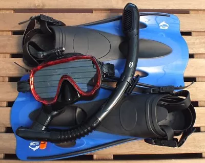 GoPro Snorkellng Diving Set WIL-SS-32R With GoPro Mask - Dry Snorkel - Fins  • $56.95