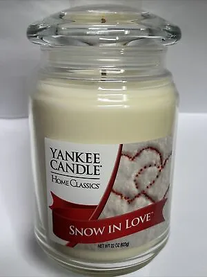 Yankee Candle “SNOW IN LOVE Home Classics Valentines Day~ Hearts 22 Oz Very Rare • £40.48