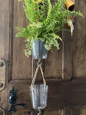 Pair Of Glass Hanging Wall Vase’s  • £18