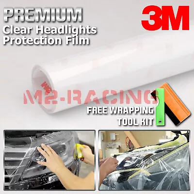 3M Clear Protection Film Headlight Taillight Fog Light Sider Marker Vinyl Wrap • $15.76