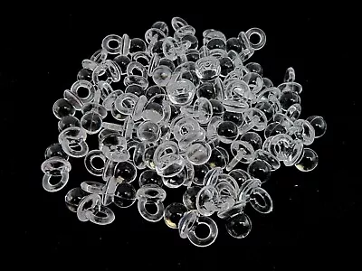 20mm Clear Transparent Acrylic Smooth Dummies Pendant Plastic Dummy  Charms ML • £2.19