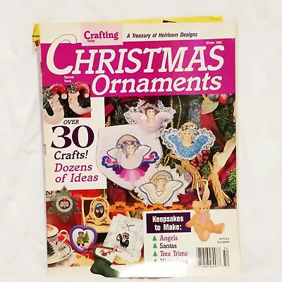 $19.99 • Buy Crafting Today Christmas Ornaments Magazine Winter 1975 Cross Stitch Crochet