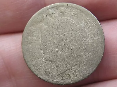 1887 Liberty Head V Nickel 5 Cent Piece- About Good Details • $4.60