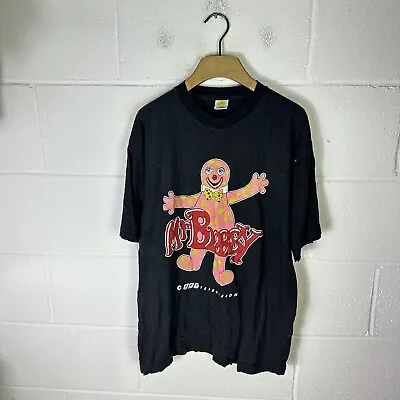 Vintage Mr Blobby Shirt Mens Extra Large Black BBC Television 90s Retro 80s • £43.95