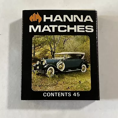 Hanna Matches & Sterling Cigarettes Vintage Car Series Matchbox 1929 Hudson • $6.50