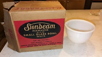 Vintage ~Sunbeam Mixmaster  Model #3 Thru #9 Small Milk Glass Bowl W/ Spout New • $59.99