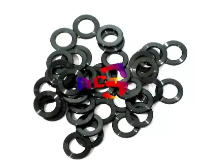 10pcs Black M6 Titanium/Ti Bolt Nut Washer (Brake Stem Bottle Cage Shifter) • $14.75