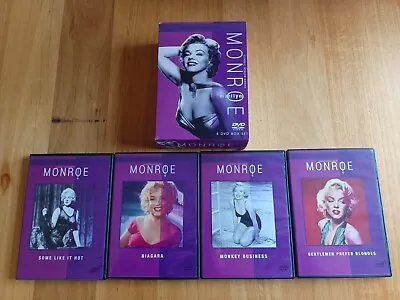 Marilyn Monroe 4 DVD Collection DVD Disc Box Set - OZ SELLER • $19.95