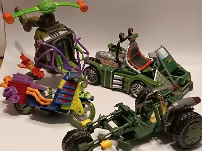 Lot Of Vintage Playmates Teenage Mutant Ninja Turtles Vehicles- SEE PICTURES • $15