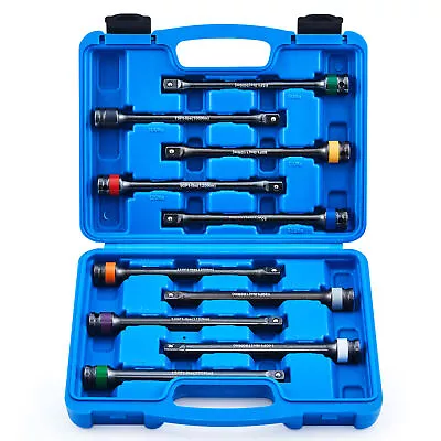 OMT 10pc 1/2  Drive Torque Extension Bar Set Limiting Extension Torque Sticks • $58.34