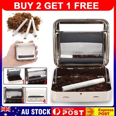 Automatic Cigarette Tobacco Roller Roll Rolling Machine Box Case Maker Tin 70MM • $16.53