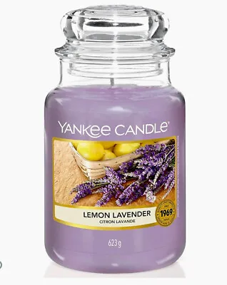 Yankee Candle -Lemon And Lavender Scented Large Jar/623g • £27.50