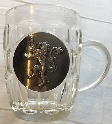 Games Of Thrones - House Lannister Glass Stein / Tankard • £7.99