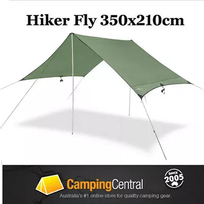 $29.95 • Buy Oztrail Hiker Fly (350 X 210cm) Lightweight Camping Tent Cover Tarp Shade Hiking
