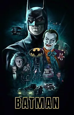 Batman Movie Poster | Framed Art | Michael Keaton | 1989 | NEW | USA • $59.99