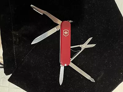 New Victorinox Executive Discontinued 74mm Swiss Army Knife NOS Red Scales Rare • $76