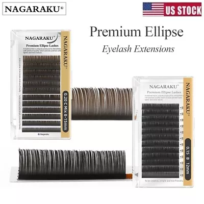 Individual Eyelash Extensions Nagaraku Classic Mink Lashes C D Curl Professional • $9.07