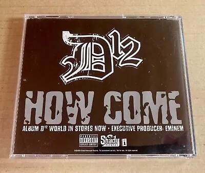 Promo CD Single D12 Eminem How Come (Clean Extended Verses Instrumental) 2004 • $25