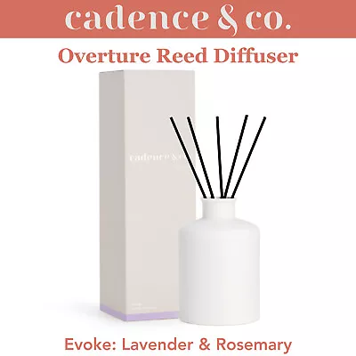 Natural Room Freshener Reed Diffuser Evoke: Lavender & Rosemary W/Essential Oils • $31.96