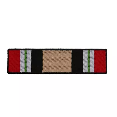 Patch (Iron-On Or Sew-On) Iraq War Service Ribbon Military Vet 4  X 1  • $7.49