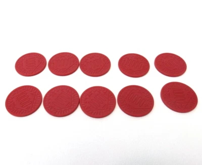 $7.57 • Buy Last Chance Game Replacement Set Of (10) $10000 Red Chips
